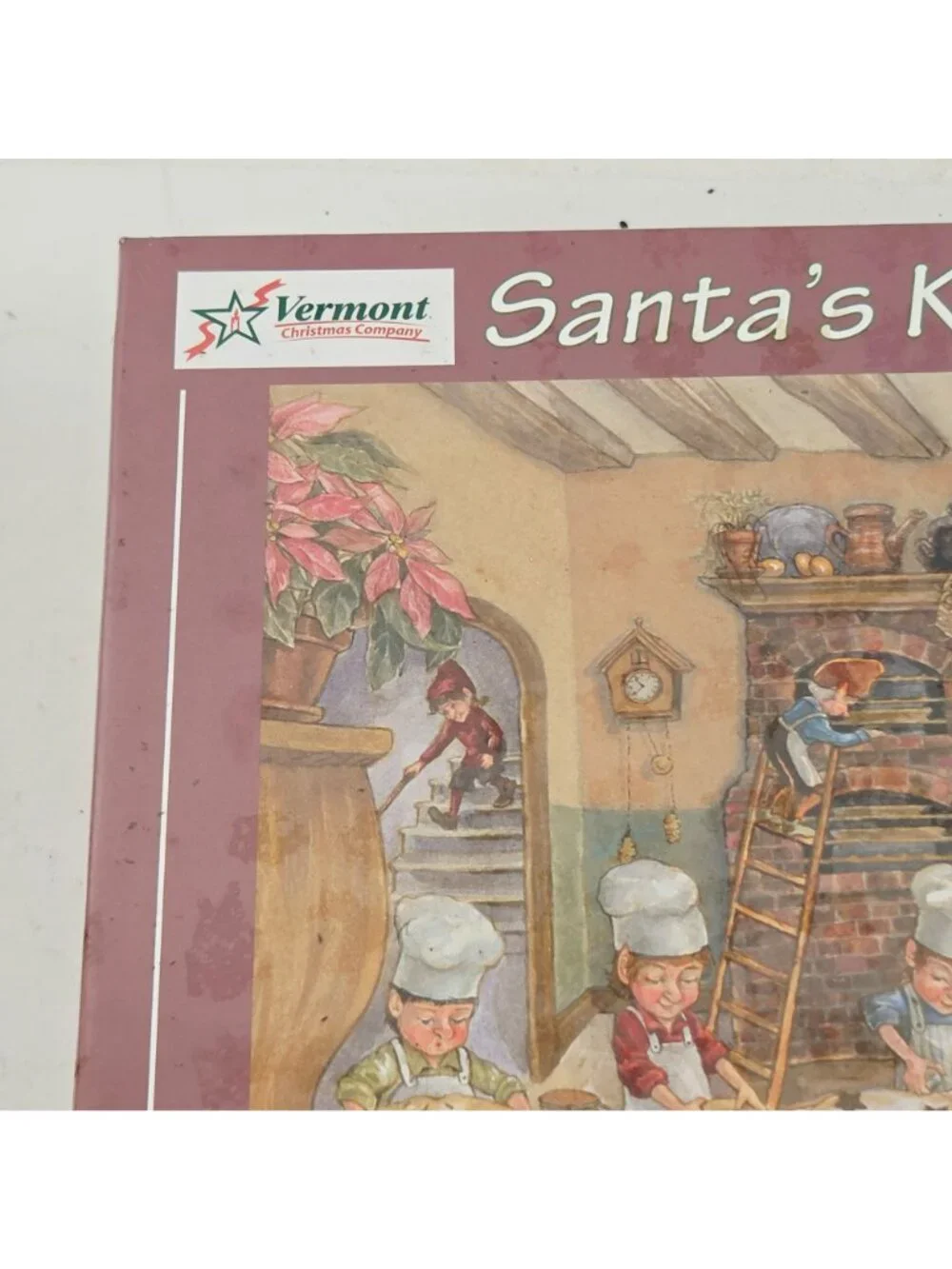Santas Kitchen 1000 Piece Jigsaw Puzzle Vermont Christmas Company NIP USA